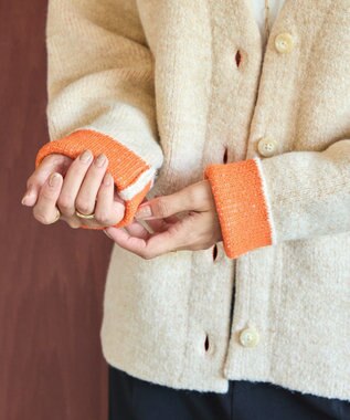 AMERICAN HOLIC ＶネックＷフェイスニットカーディガン Beige