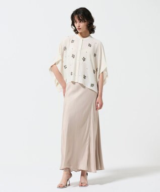 GRACE CONTINENTAL チェリーポンチョブラウス ホワイト