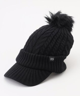 23区GOLF 【WOMEN】ニットキャップ ブラック系