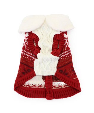 PET PARADISE スヌーピー スケート ニット 《レッド》 中型犬 大型犬  レッド