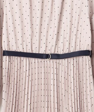 ANY SIS L 【2WAY】バイカラープリーツ ワンピース アイボリーベージュ系