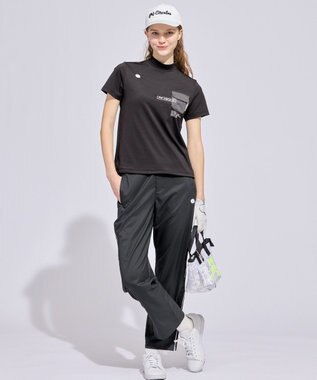 PW CIRCULUS 【WOMEN】ポケットモックネック ゴルフウェア レディース ブラック系