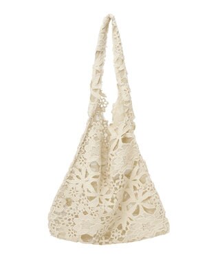 earth music&ecology レースバッグ Ivory