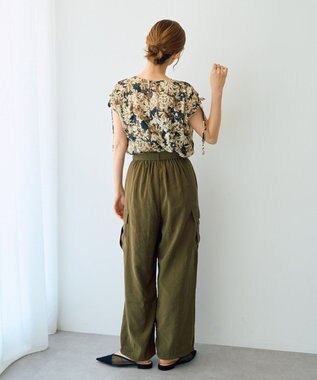 YECCA VECCA ベルテッドカーゴパンツ Khaki