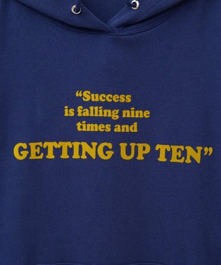 AMERICAN HOLIC フロッキーロゴプリント裏毛パーカー Navy