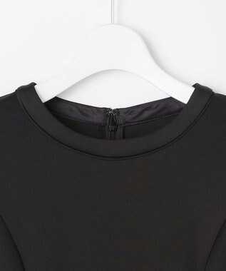 ANY SIS 【洗える】ベルスリーブナロー ドレス ブラック