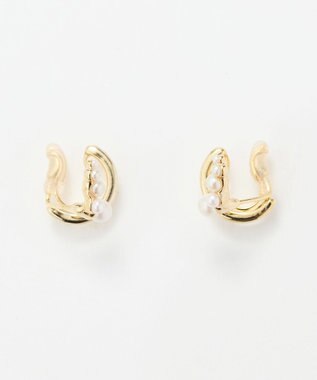 Phoebe 【痛くないシリーズ】ミルキーウェイパールフロートライトフィットイヤリング　ゴールド ゴールド