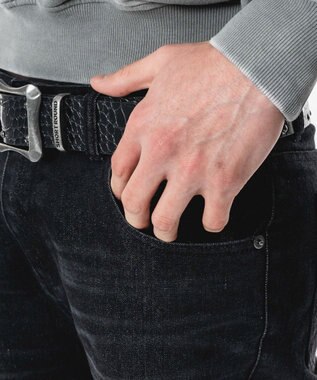 WEGO 【ユニセックス着用ITEM】シャーリングフレアデニムスキニーパンツ デニムブラックソノタ