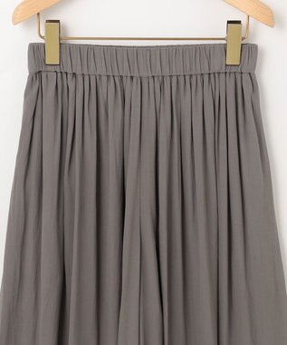 組曲 S 【ウエストゴム・WEB限定】シアープリーツライクシフォン パンツ グレー系