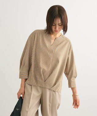 Green Parks ２ＷＡＹ　バースキッパーブラウス Stripe