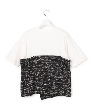 ICB 【30th ANNIVERSARY】5cityプリント コンビカットソー オフホワイト×ブラック