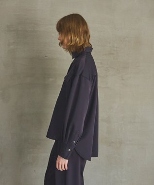 GRACE CONTINENTAL トリアセカルゼシャツ ネイビー