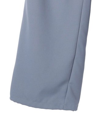 earth music&ecology 裾ドロストパラシュートパンツ Grayish Blue