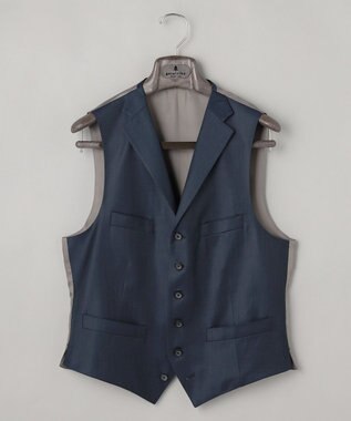 GOTAIRIKU シワになりにくい/通年素材【御幸毛織/みゆきけおり】Superio160 ベスト_ダークグリーン