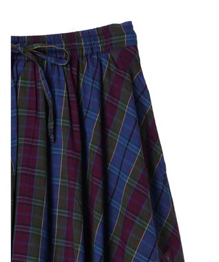 Green Parks Ｉ　先染めチェックギャザースカート Check