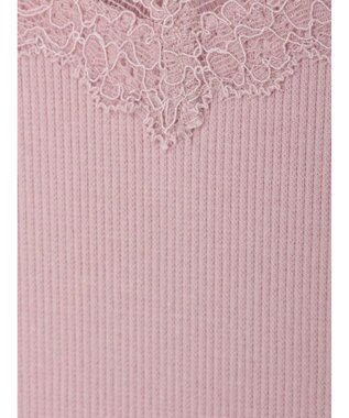 earth music&ecology ２ＷＡＹスクエア＆Vネックネックレースタンクトップ Pink