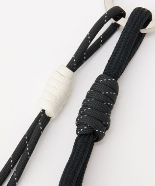 russet ［ノットモチーフ×メタルパーツ］パラコードバッグチャーム（Z-224） Black