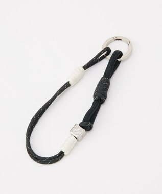 russet ［ノットモチーフ×メタルパーツ］パラコードバッグチャーム（Z-224） Black