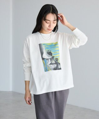 CRAFT STANDARD BOUTIQUE アートライクプリントロンTee Off White