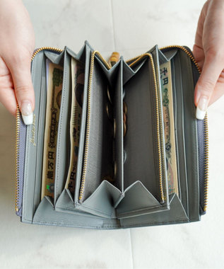 ACE BAGS & LUGGAGE 【大容量・新色登場】 Jewelna Rose フォリー 本革 長財布 15147 ピンクベージュ