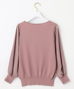 ANY SIS 【洗える】異素材コンビ ニット ピンク