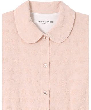 tsumori chisato SLEEP ツモリチサト パジャマ 長袖 長ズボン 綿混(本体) パイル素材 上下セット 前開き tsumori chisato SLEEP UDX556 /ワコール ピンク
