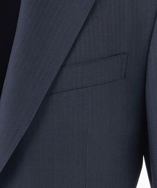 J.PRESS MEN 【ESSENTIAL CLOTHING】インディゴルック マイクロヘリンボーン スーツ ダルブルー系1