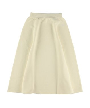 Green Parks ミラノリブフレアスカート Off White