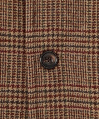 J.PRESS MEN 【KING SIZE】【JAPAN TWEED with REAL SHETLAND】ガンクラブチェック バルカラーコート ブラウン系4