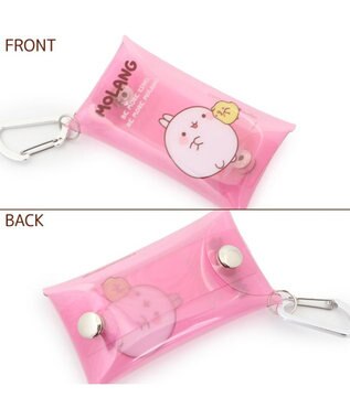 Mother garden 【2/15(日)迄 販売延長! 】マザーガーデン MOLANG モラン カラビナ付クリアポーチ -