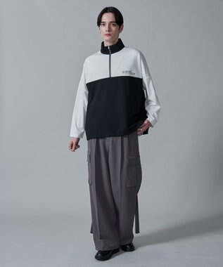 WEGO ドルマンポンチハーフZIPT（LS） ホワイト