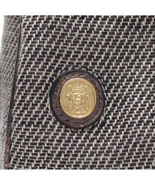 A.D.M.J. リネンラメクロス/前金具付トート32cm(Dカン＋) BLACK