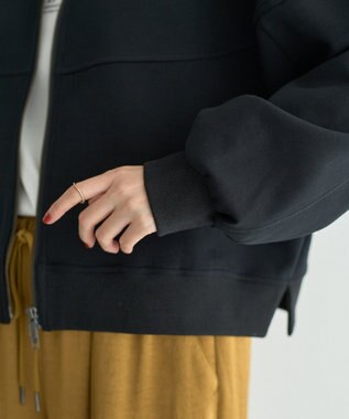 YECCA VECCA 【上下着用可能】2wayインバーテッドライトブルゾン Black