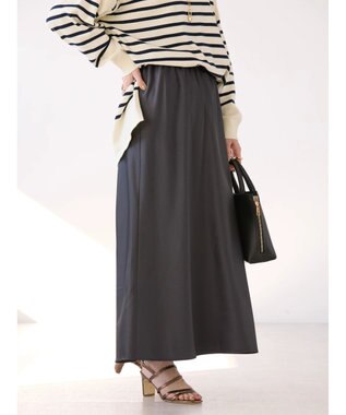 AMERICAN HOLIC イージーケアマーメイドサテンスカート Charcoal Gray