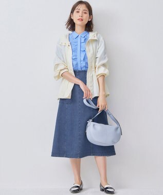 組曲 【撥水・WEB限定】ギャザーフード パッカブルブルゾン エクリュ系