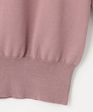 ANY SIS 【洗える】異素材コンビ ニット ピンク