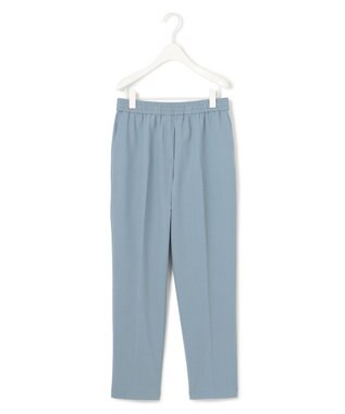 ICB 【洗える】ウール2WAYストレッチ ドロストパンツ ブルーシェイド系