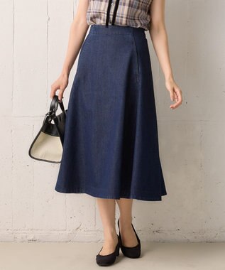 組曲 【23AW】DENIMフレア スカート ネイビー系