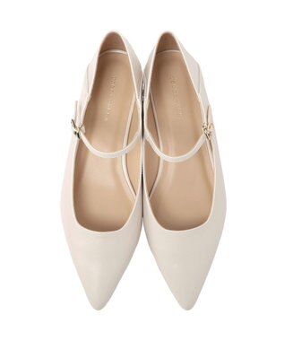 YECCA VECCA メリージェーンストラップパンプス Ivory