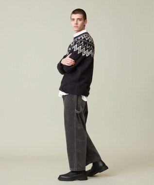 J.PRESS YORK STREET 【UNISEX】FOXMIXノルディック ニット ネイビー系5