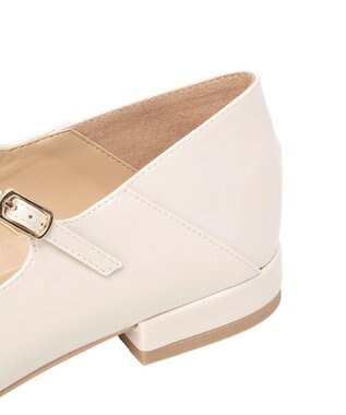 YECCA VECCA メリージェーンストラップパンプス Ivory