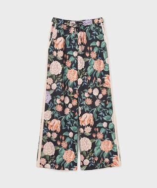 GRACE CONTINENTAL アンティークフラワープリントパンツ ブラック