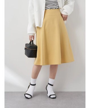 earth music&ecology すきな丈フレアスカート Yellow