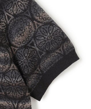 JOSEPH HOMME 【HIGH GRADE LINE】モスクジャガード　クルーネックハイゲージニット ブラック系5