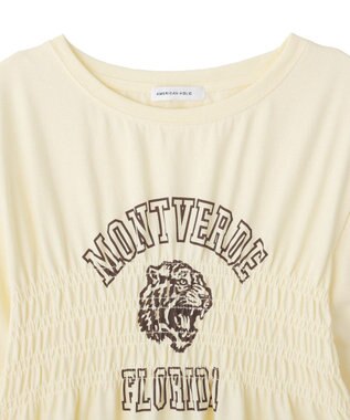 AMERICAN HOLIC シャーリングプリントTシャツ Light Yellow