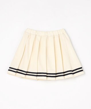 ANY KIDS 【洗濯機可能/吸汗速乾】ドライタッチ プリーツスカパン エクリュ