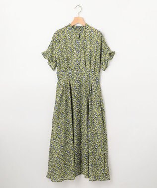 組曲 ミニフラワープリント ワンピース イエロー系5