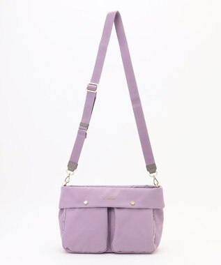 LA BAGAGERIE ダブルフロントポケット2WAYショルダー ライトパープル