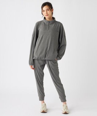 OP／FILA 【ocean pacific】 ハーフジッププルオーバー  スノーウェアレイヤー シルバーグレー