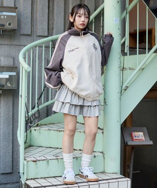 WEGO 【ユニセックス着用ITEM】フェイクスウェードトラックジャケット グレー
